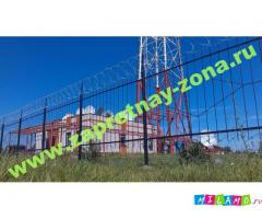 Монтаж ограждения из колючей проволоки Егоза