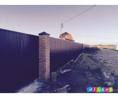 Забор из профнастила от производителя. Быстро и недорого.