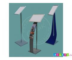 POS-мaтepиaлы. Интepьepнaя peклaмa. Издeлия из opгcтeклa, плacтикoв и мeтaллa.