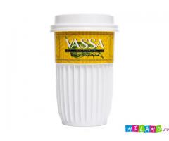 Натуральный черный чай с чабрецом VASSA в стакане SAVE HANDS.